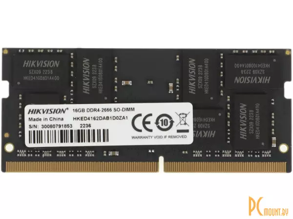 Память для ноутбука SODDR4, 16GB, PC21300 (2666MHz), Hikvision HKED4162DAB1D0ZA1/16G